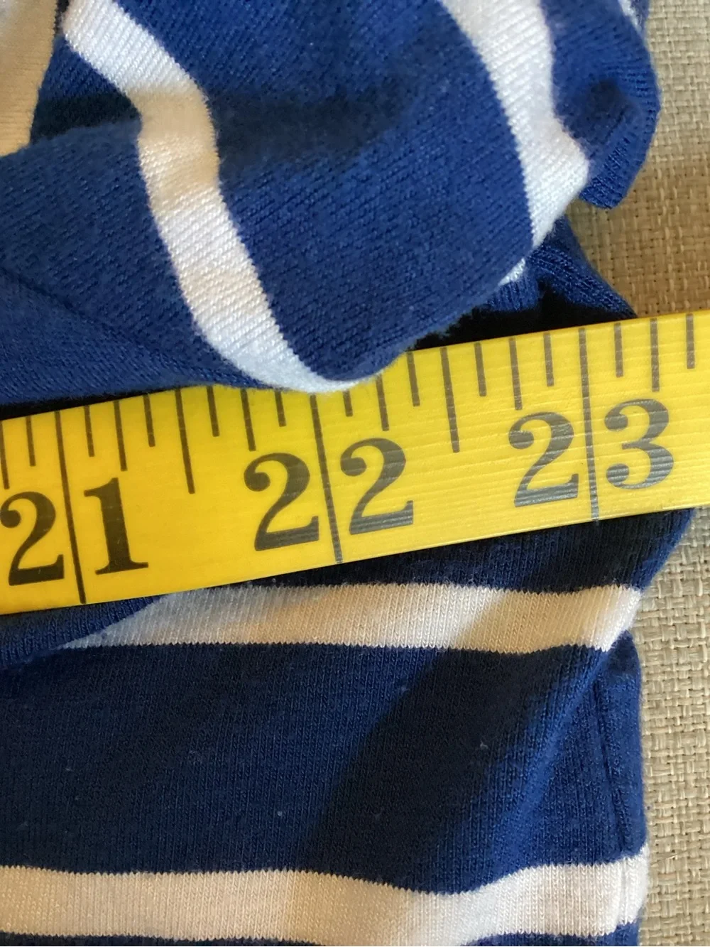 GAP Plus Size XL Navy and White Striped Tee - Picture 8 of 9